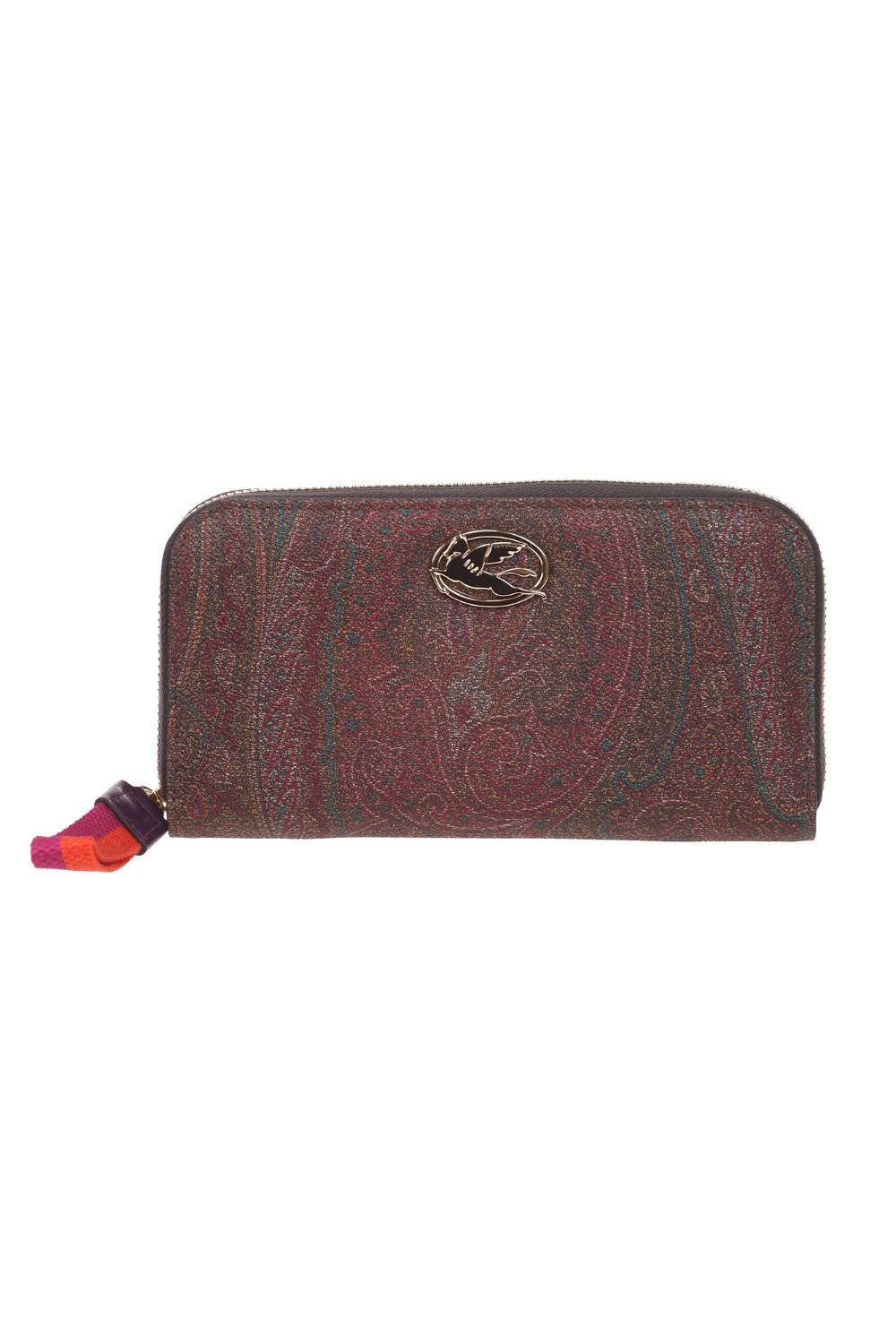 shop ETRO  Portafoglio: Etro portafoglio realizzato nell'iconico tessuto Paisley jacquard e impreziosito con logo Pegaso, il cavallo alato simbolo della Maison.
Chiusura con cerniera.
Dodici spazi porta carte.
Portamonete con cerniera.
Due scomparti per carta moneta.
Accessori metallici con finitura color oro.
Dimensioni: 19 x 10 cm.
Esterno: Tessuto di cotone Paisley jacquard spalmato con grana opaca e doppiato in tela, (76% cotone 24% poliestere).
Dettagli: 100% pelle di vitello.
Fodera: 100% nylon.
Made in Italy.. 1N082 8640-8000 number 8908280